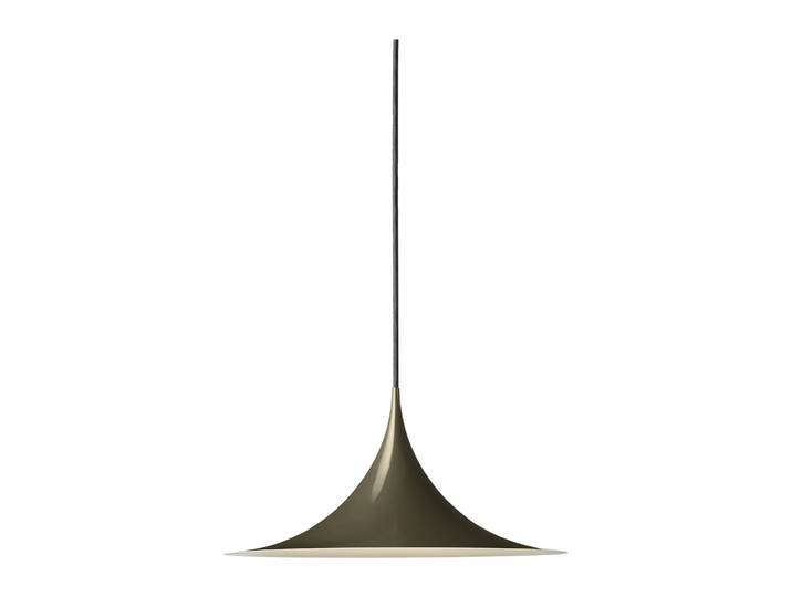 GUBI Semi Pendelleuchte Ø 30cm Dark cocoa glossy