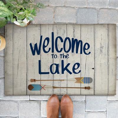 Laural Home Lakeside Living Welcome Outdoor Door Mat