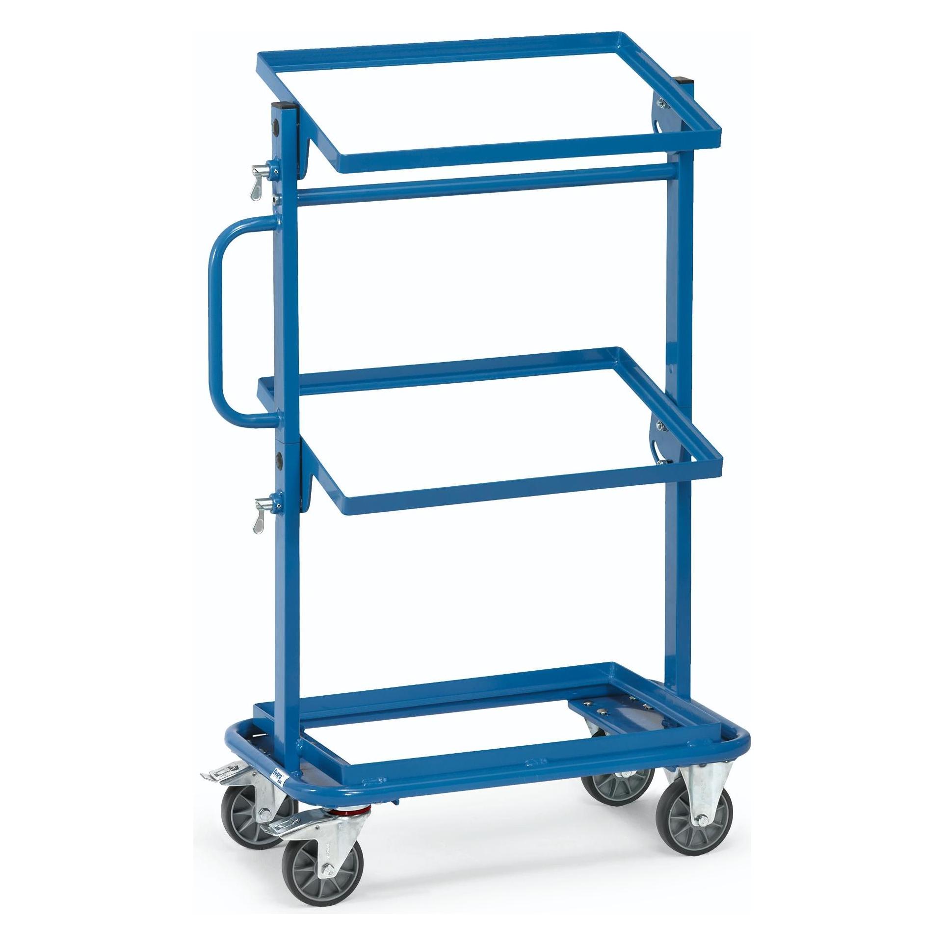Fetra Beistellwagen 32910 - offener Rahmen - Tragkraft 200kg TPE-Reifen (200 kg, 3) (32910)