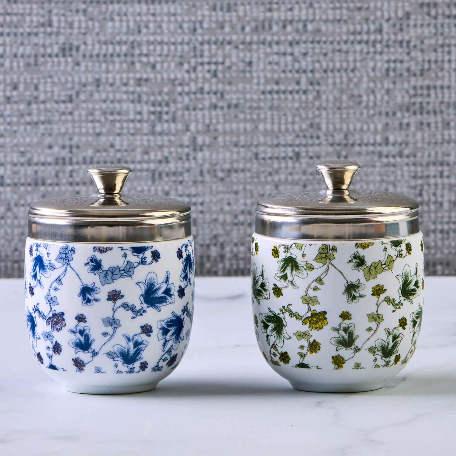 BIA International by DRH Bia International Set of 2 Porcelain Egg Coddlers - Vintage