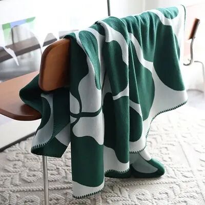 Shop Station Luxury Jacquard Throw Blanket Soft Imitation Cashmere Sofa Throw & Nordic Decorative Bedspread green 51.18 70.87 Inches