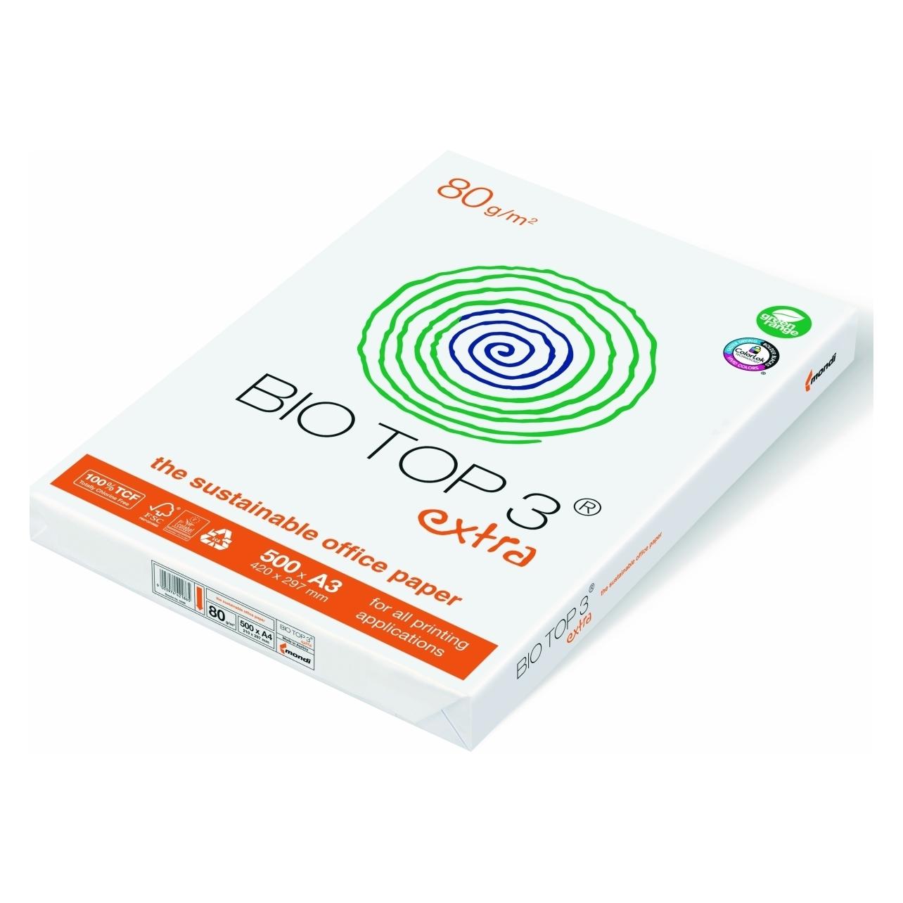 Bio Top Kopierpapier (A3, 500 Blätter, 80 g/m²) (88008659)