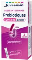 Juvamine Flore Intestinale Probiotiques 14 Unités - Boîte 14 Sticks