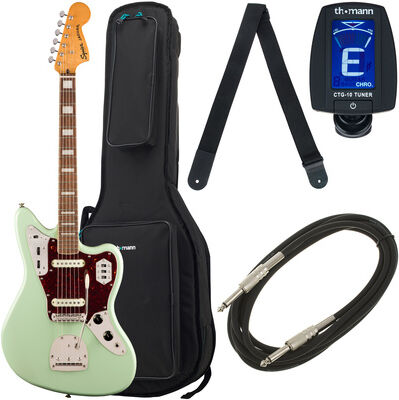 Squier CV 70s Jaguar LRL SFG Bundle Surf Green
