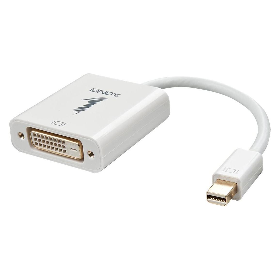 Lindy Mini-DisplayPort an DVI-D Adapter (aktiv, Eyefinity, Surround, Collage kompatibel) (Mini DP, DVI) (41733)