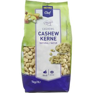 METRO-Chef Cashewkerne ganze Nüsse, naturbelassen, im Beutel, 1 kg