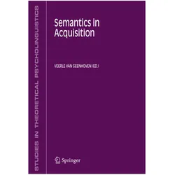 Semantics in Acquisition, Fachbücher von Veerle van Geenhoven