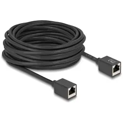 Delock Netzwerk Verlängerungskabel RJ45 Kupplung Buchse zu R (S/FTP, CAT6a, 10 m), Netzwerkkabel