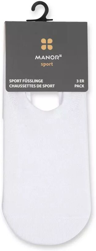 Manor Sport - Sportsocken, 3er-Pack, für Herren, Weiss, Größe 39-42