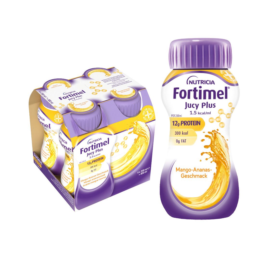 Fortimel Jucy Plus Mango Ananas 32x200 ml Flüssigkeit