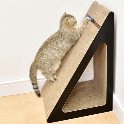 Uplift Essentials Triangular Cat Scratching Board Corrugated Cardboard Vertical Cat Scratcher m