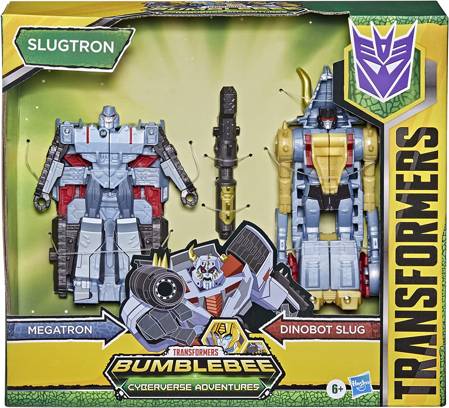 Hasbro Transformers Bumblebee Cyberverse Adventures Dinobots Unite Slugtron Meerkleurig