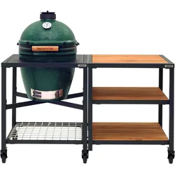 Big Green Egg Modulare Außenküche LARGE mit Erweiterungstisch