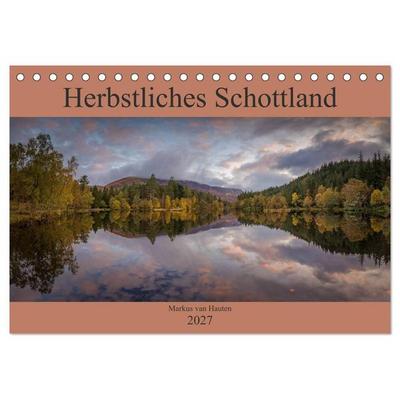 Herbstliches Schottland (Tischkalender 2027 DIN A5 quer), CALVENDO Monatskalender