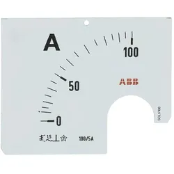 ABB SCL1/100 Wechselskala für AMT 1 Amperemeter SCL1-100 Wechselskala für AMT 1 2CSM110189R1041 SCL1100