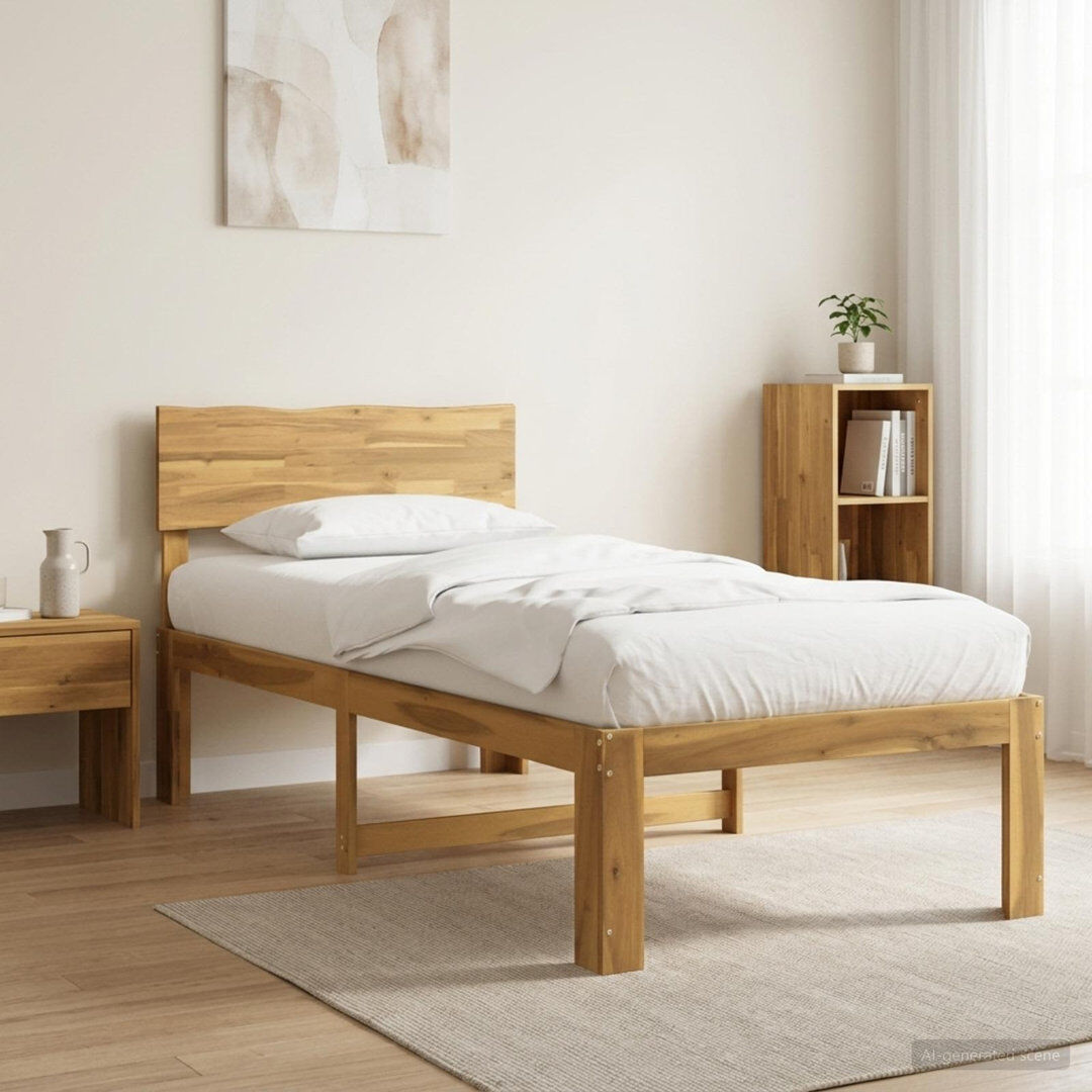 Natur Pur Solid Wood Bed Frame White 80 x 200cm