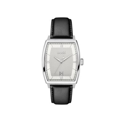 Quarzuhr BOSS "PRINCIPLE", schwarz, Armbanduhren, Herren, Quarzuhr, Armbanduhr, Herrenuhr, Lederarmband, analog, Tag