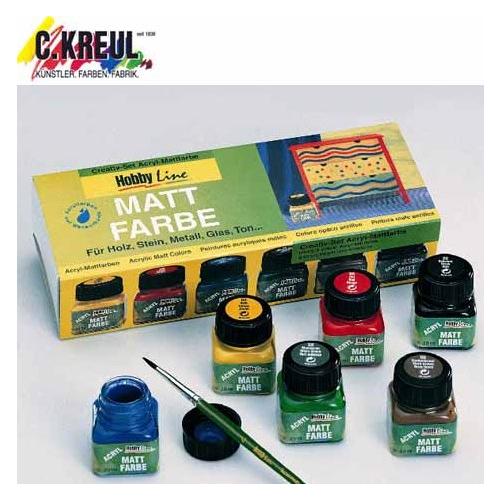 Kreul Creativity-Set Mattfarbe 6 x 20ml (120 ml) (75600)