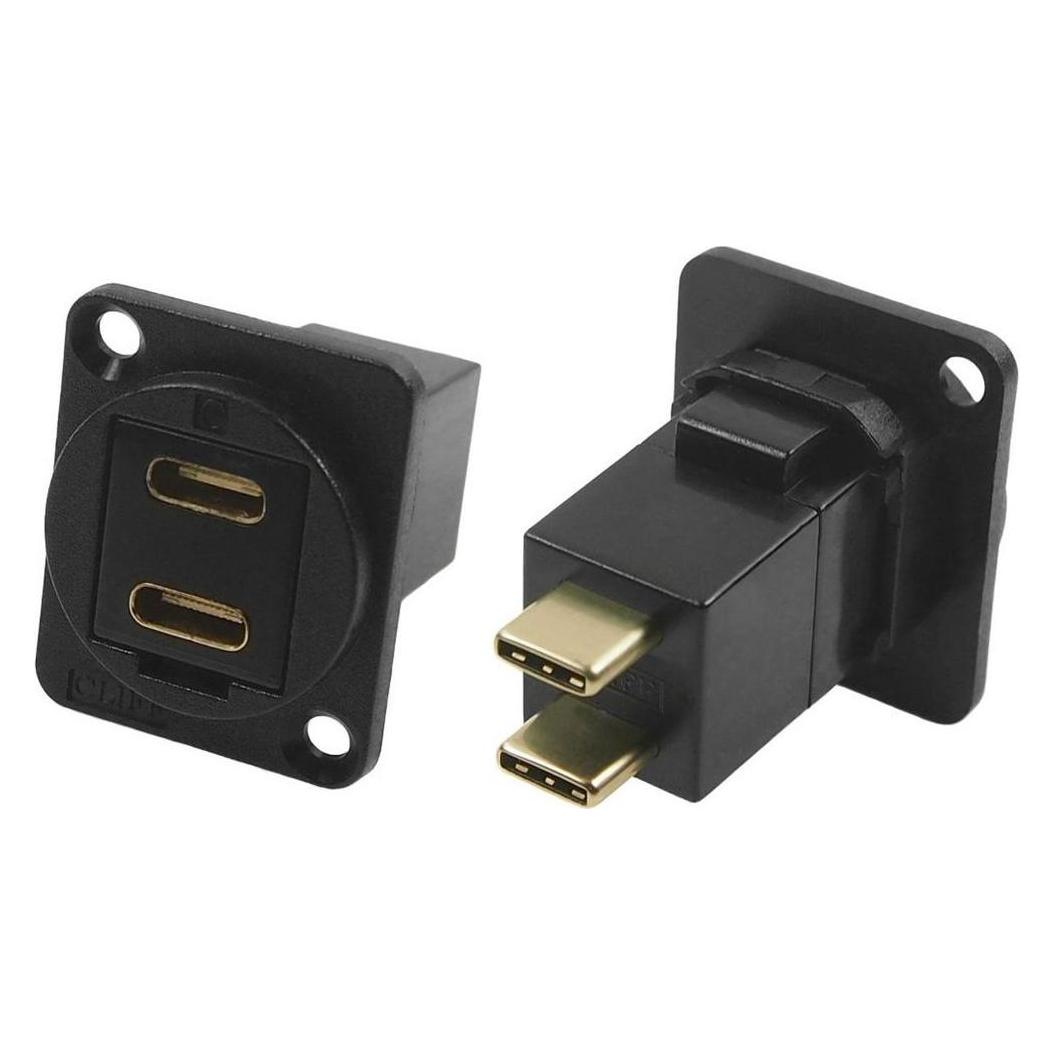 RS PRO FT BLK METAL DUAL USB-C (F-M) (1438922)