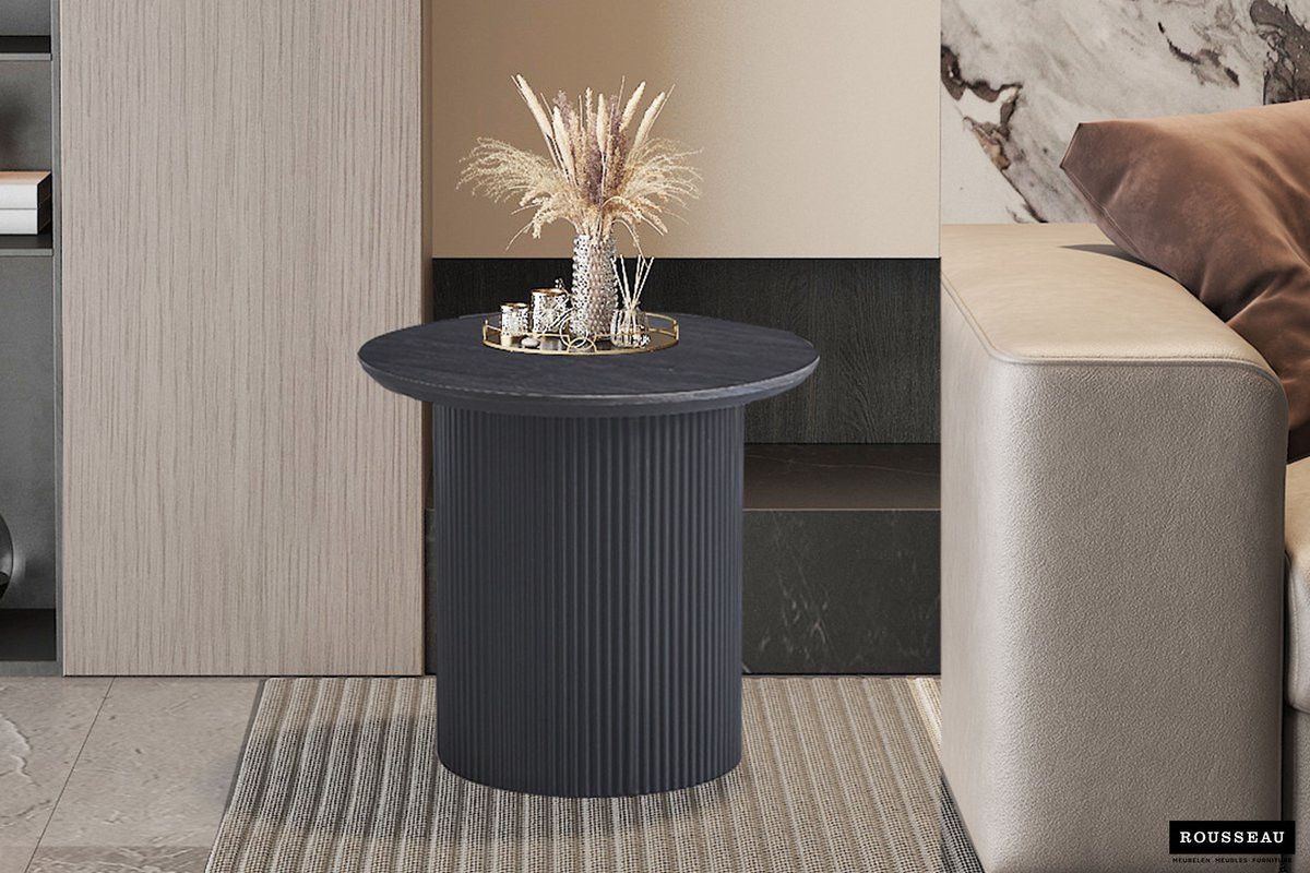 Rousseau Salontafel Lagos Rond Donkerbruin Diameter: 50 cm