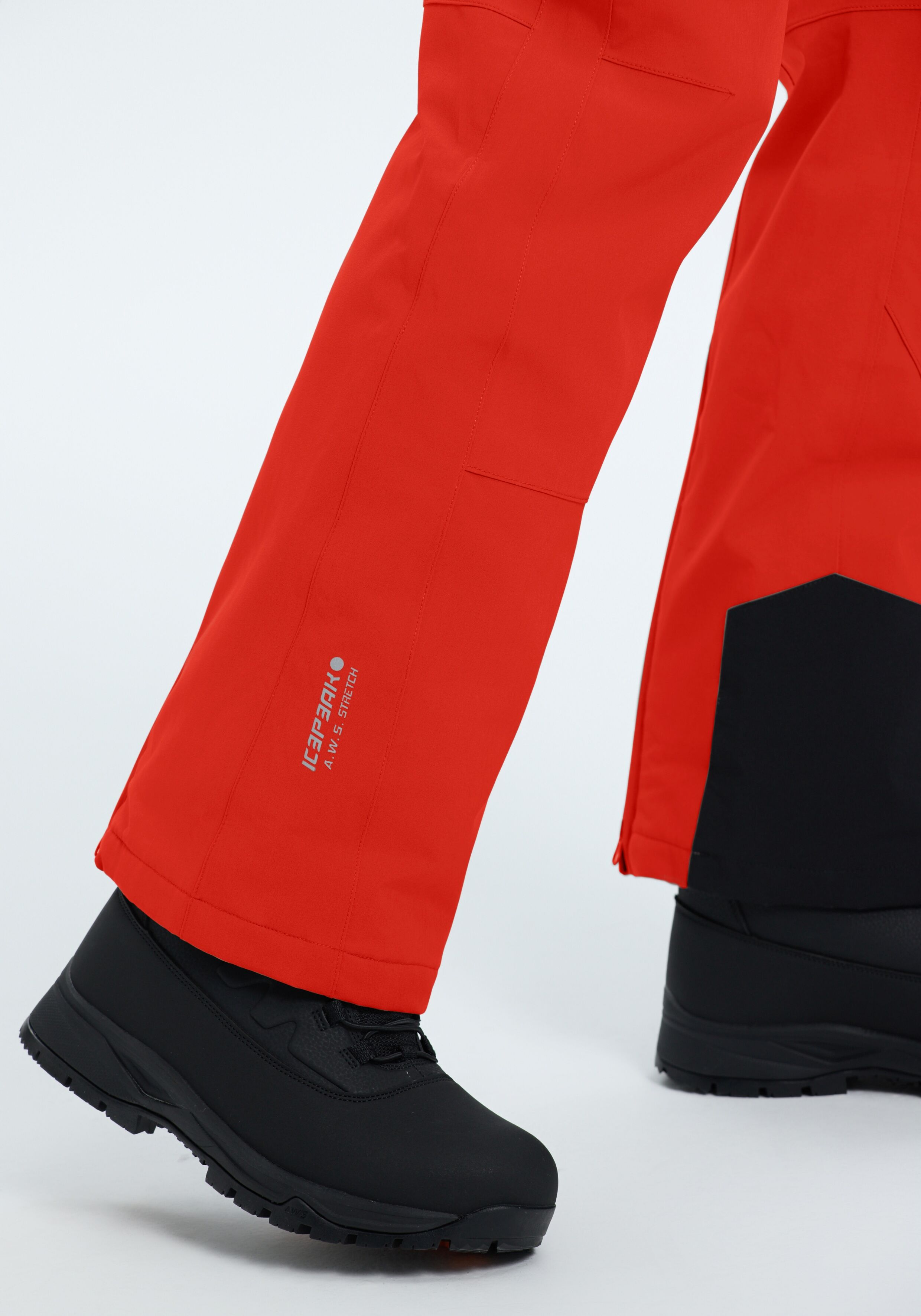 Skihose ICEPEAK "ICEPEAK FREIBERG", Herren, Gr. 46, N-Gr, rot (coral, rot), Obermaterial: 94% Polyester, 6% Elasthan. Futter: 94% Polyester, 6% Elasthan. Wattierung: 100% Polyester, Hosen Skihose, mit vorgeformten Kniebereichen, leicht gefüttert coral, ro