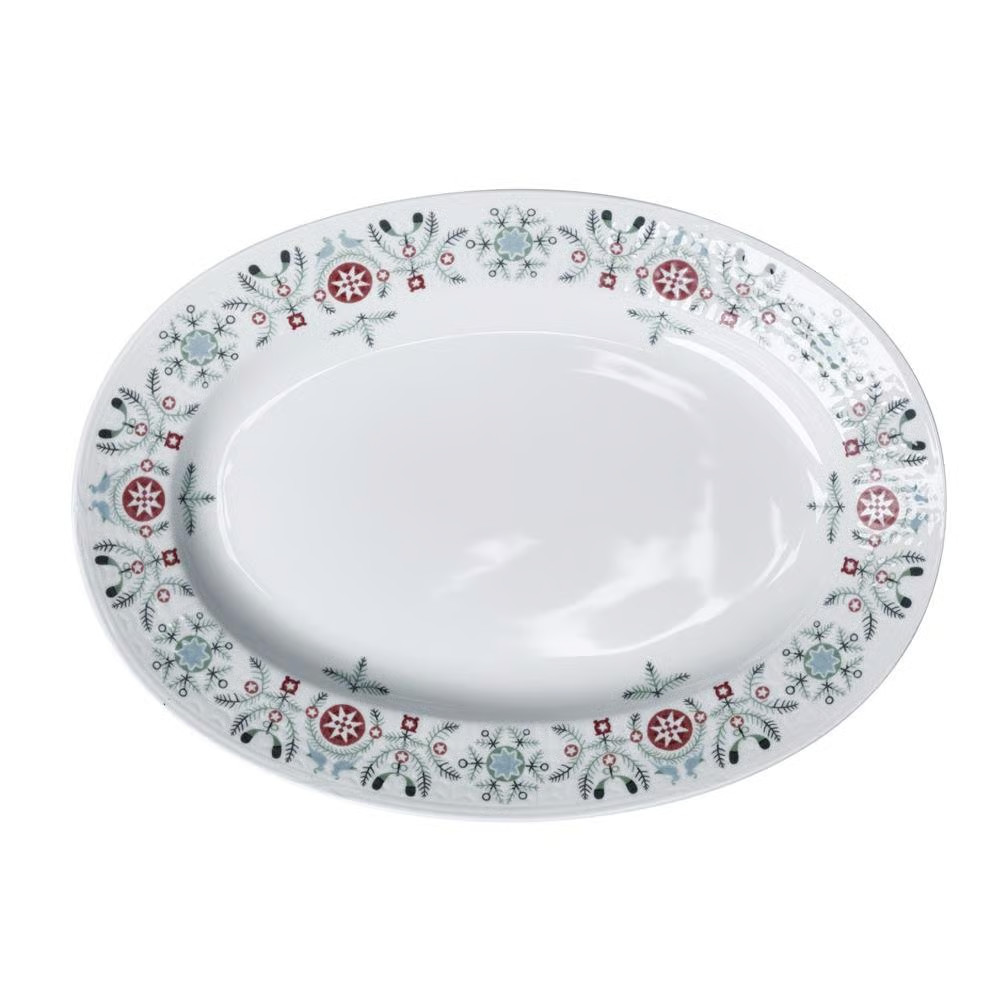 Rörstrand Swedish Grace Winter ovaal bord wit
