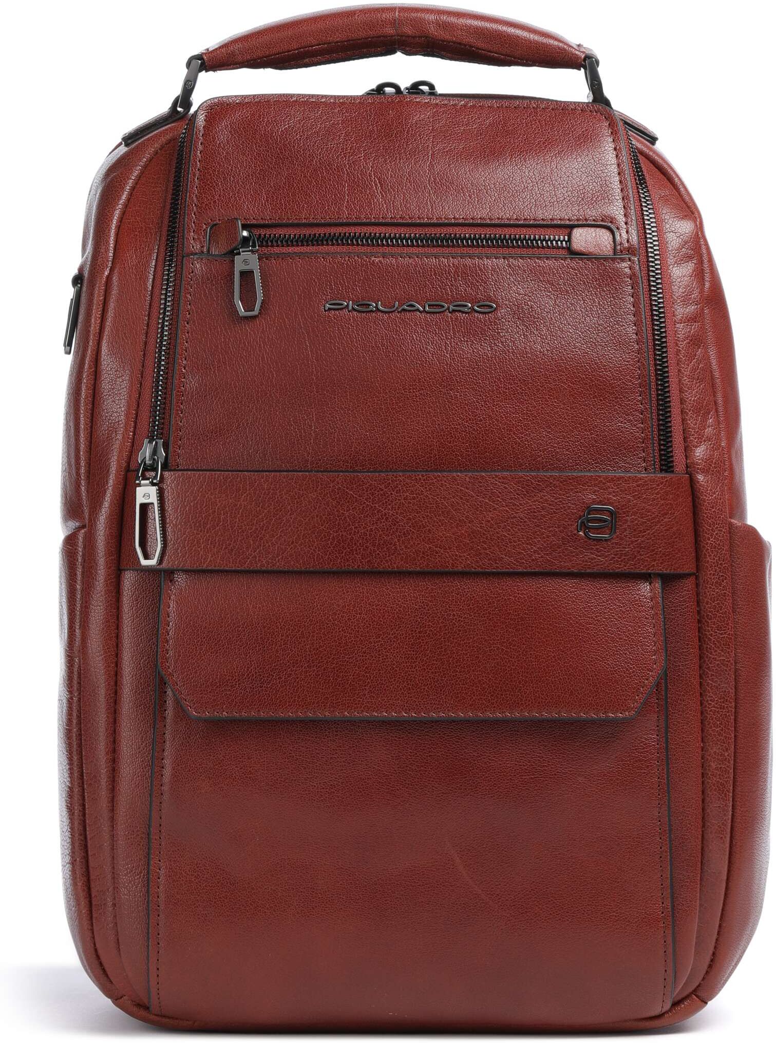 Piquadro Solm Rucksack aus Leder, braun