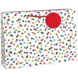 Clairefontaine 6x Geschenktasche Shopping, Punkte, 37,3x11,8x27,5cm - Mehrfarbig 26988-6C