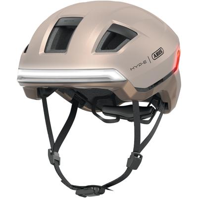 Fahrradhelm ABUS "HYP-E" Gr. M, beige (beige (champagne gold)), Helme, M Kopfumfang: 54cm - 58cm