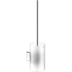 KEUCO AVENO Toilettenbürstengarnitur, Echtkristallglasgehäuse mattiert, 14664019000, Farbe: Verchromt