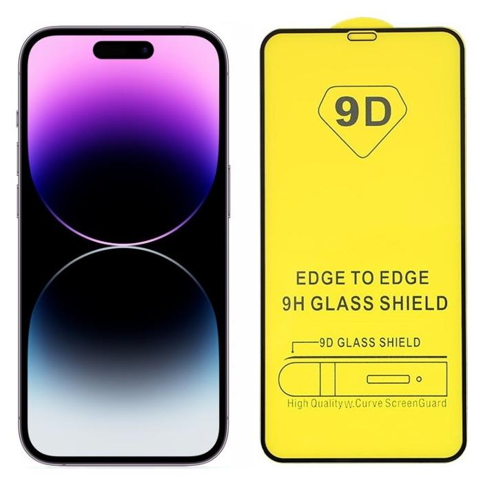 iLike Protective glass for Apple iPhone 14 9D Hybrid Flexi Full Surface Protection Glass Black (Apple iPhone 14) (71320174)