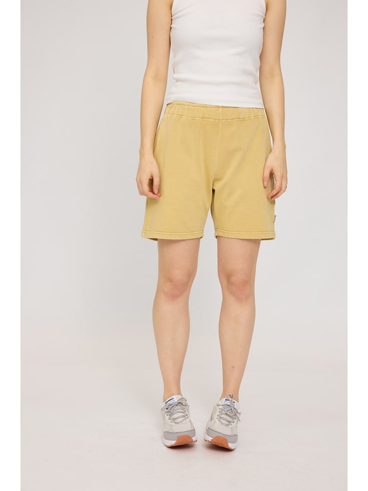 MAZINE Sweat-Shorts "Natural Dye" in Gelb - XXL