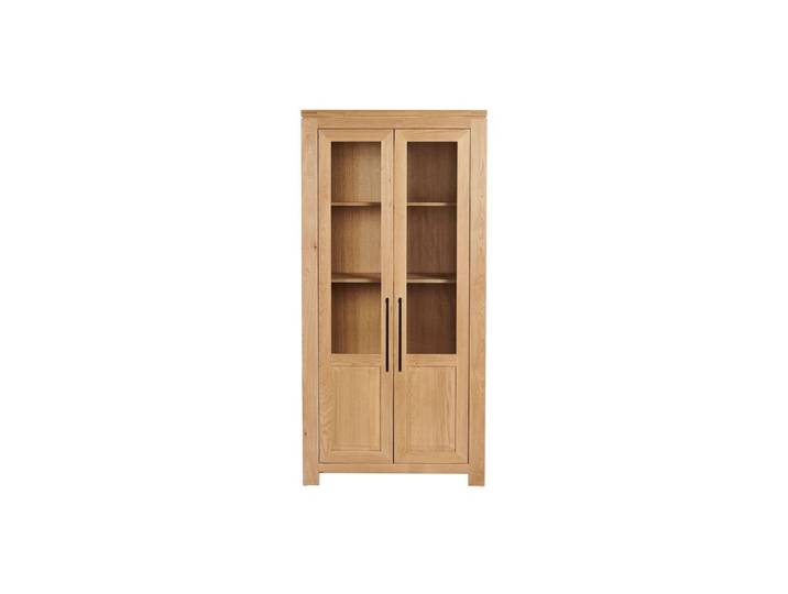 Vitrine moderne en chêne clair