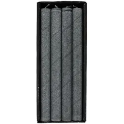 Schulthess Kerzen, Kerzen, Stabkerze Schwarz, 4 Stück (4 Stk.)