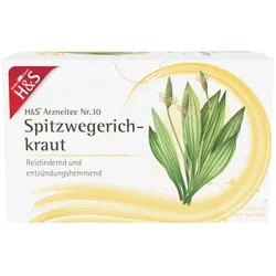H&S Spitzwegerichkraut Filterbeutel 20X1.5 g