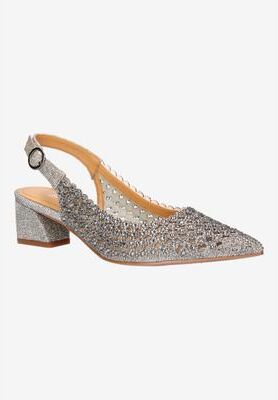 Wide Width Women's Pranil Pumps by J. Renee in Pewter (Size 12 W)