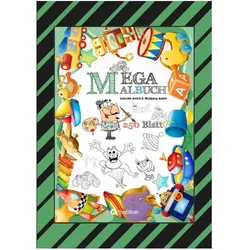 Tredition Mega Malbuch - 250 Seiten - Lustige Motive - Spannende Themen - Verschiedene Welten - Ein Abenteuer