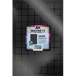 AK Vorgeschnittene Magnete - Quadrate 25 x 25mm