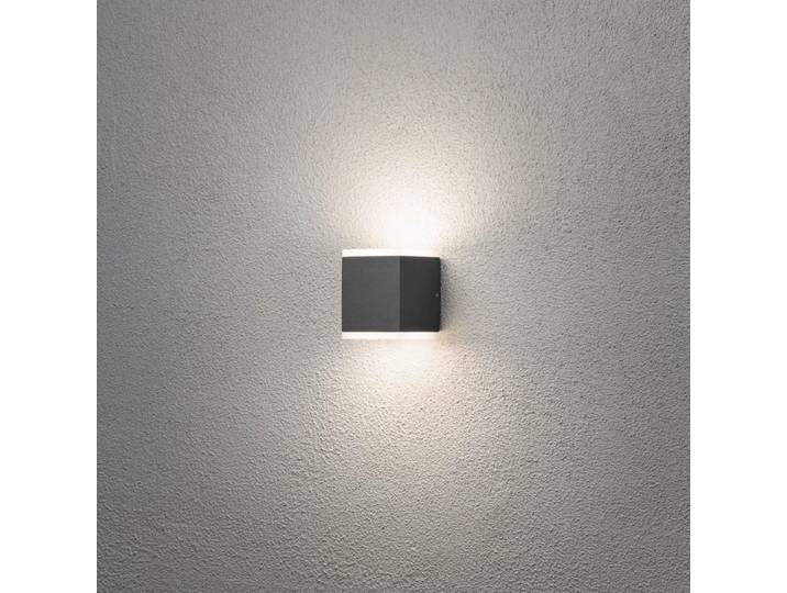 Konstsmide Led Buitenlamp Monza vierkant dubbel antraciet