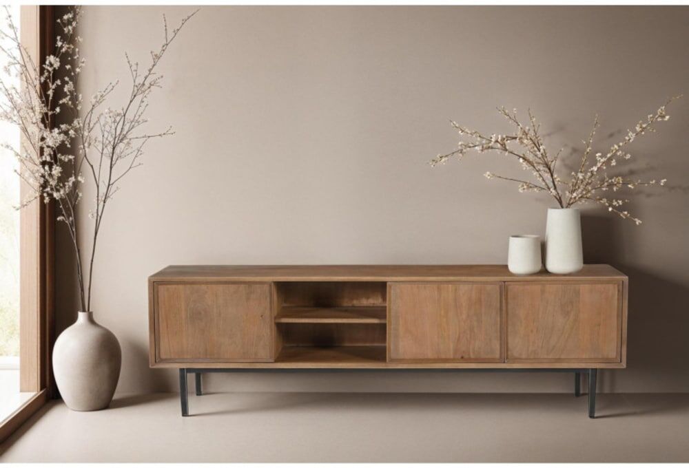 Moloo Meuble tv 180 cm marron Marron 180x50x40cm