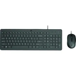 HP 150 Maus und Tastatur (kabelgebunden, schwarz)
