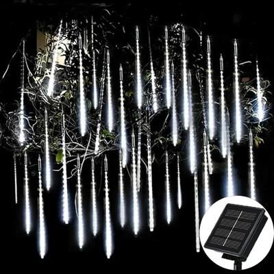 Uplift Essentials Solar Meteor Shower Rain Lights For Garden And Holiday Decoration 50 Cm (19.7 In) 8 tube solar white
