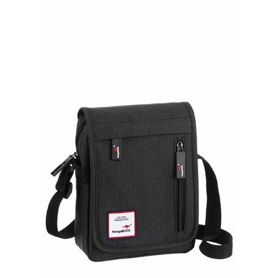 Umhängetasche KANGAROOS, Damen, Gr. B/H/T: 18cm x 23cm x 7cm, schwarz, Nylon, Taschen Umhängetasche, im praktischem Format
