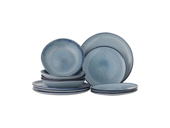 Bloomingville Sandrine servies 12-delig Blauw