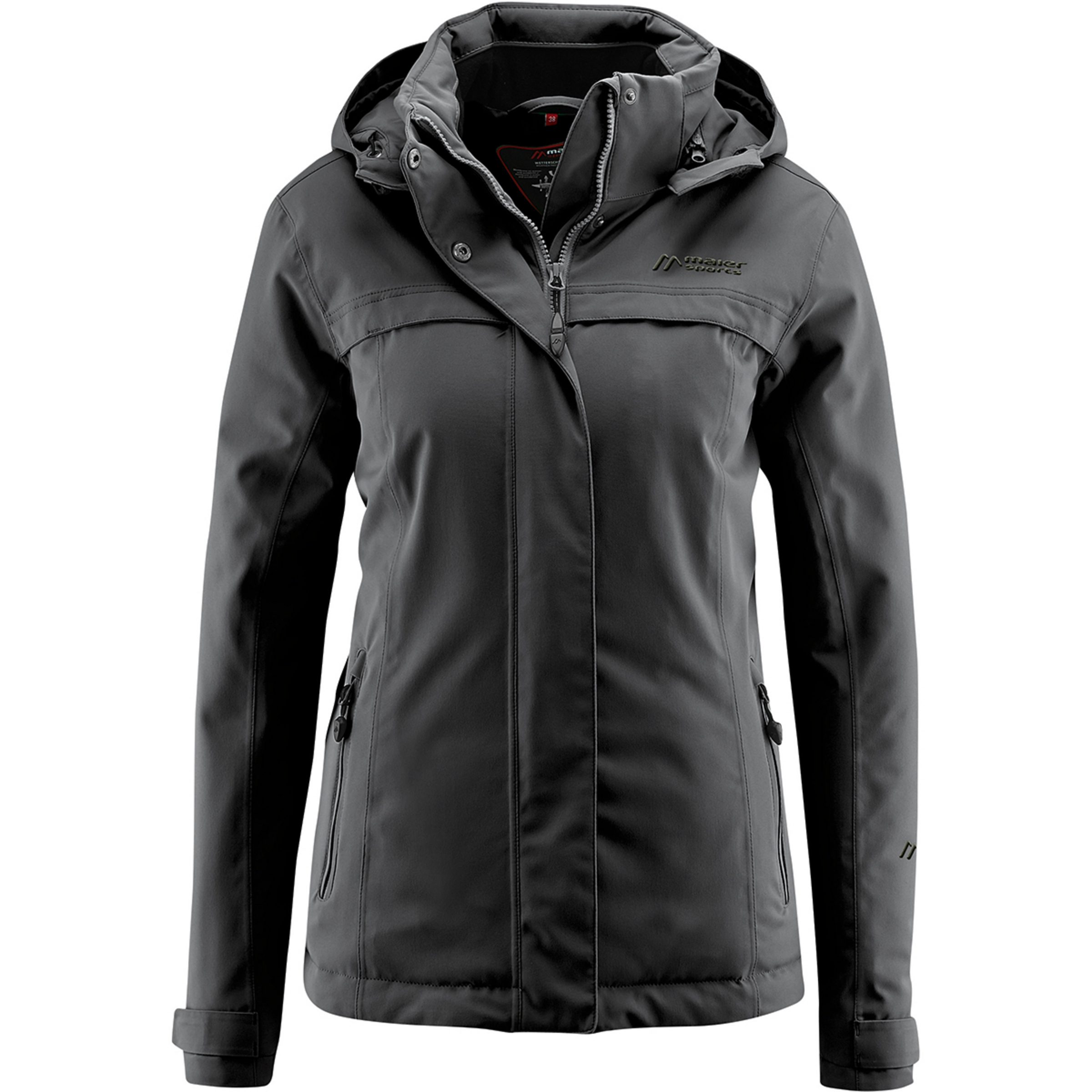 Maier Sports Lisbon Damen Isolationsjacke schwarz Größe L Trekking Widerstandsfähig Wasserabweisend