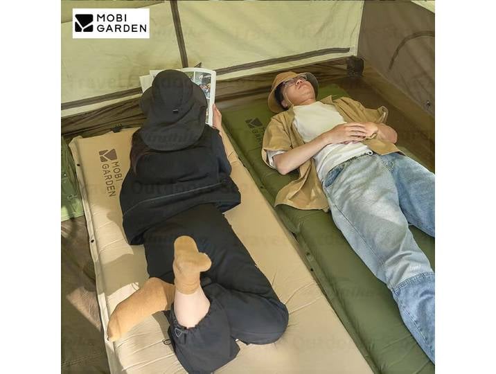 Matelas Gonflable de Camping MOBI GARDEN, Portable, Épaisseur 8CM, Confortable, pour Camping en Voiture, Matelas Simple Extérieur, Coussin Connectable
