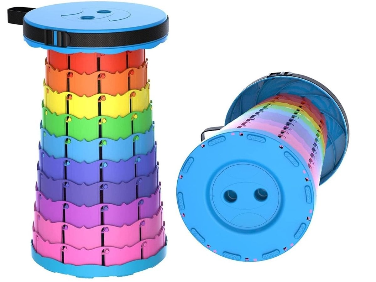 Dutchers Opvouwbare Telescopische Campingkruk - Lichtgewicht en Verstelbaar - Multicolor