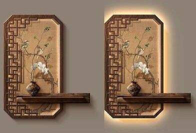 Useful Little Things New Chinese Style Luxurious Mural Wall Light For Living Room, Lobby, And Corridor c 29.53 X 35.43 In