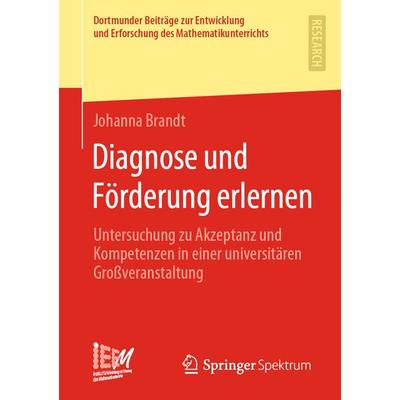 Diagnose und Förderung erlernen, Taschenbuch von Johanna Brandt, Springer Fachmedien Wiesbaden GmbH, 978-3-658-36838-8