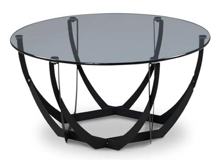 möbelando Couchtisch >Maya 2< in Schwarz - 40x80 (HxD)
